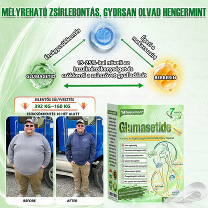 🌿Hivatalos bolt | 𝐆𝐞𝑒𝐿𝑒𝐦𝐨𝐧® Glumasetide 8 az 1-ben Karcsú és Egészséges Nano Mikrotűs Tapasz (Napi 1×, látható változás 7 nap alatt) Berberin + Moringa ✅ Elhízásra, laza bőrre, cukorbetegségre, alvási apnoéra, ízületekre stb. 💥💥🇭🇺