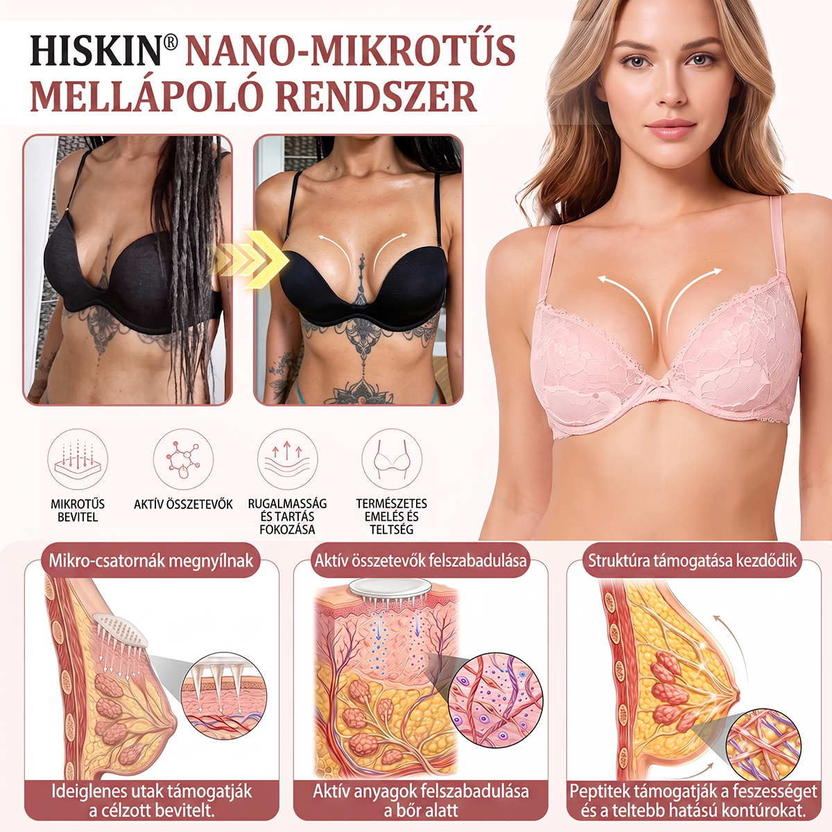 🥇HISKIN® MELLEMELŐ ÉS FESZESÍTŐ MIKROTŰS TAPASZOK